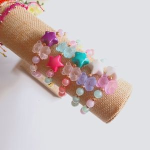Handmade Bear & Star Stretch Bracelet